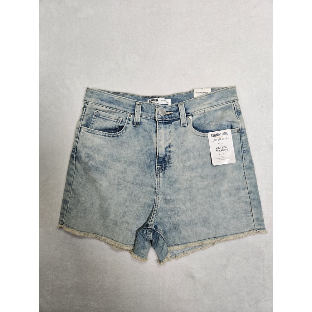 Levi Strauss Signature Gold Label True Shorts Frayed Hem Womens Size 18 NWT